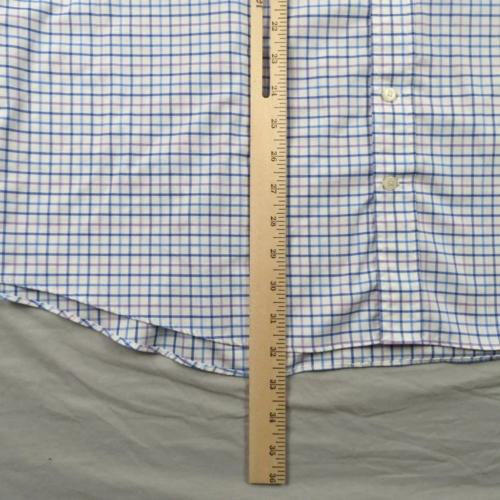 Lauren Ralph Lauren Shirt Mens 4XL Blue Plaid 20 34/35 Black Label Casual Preppy